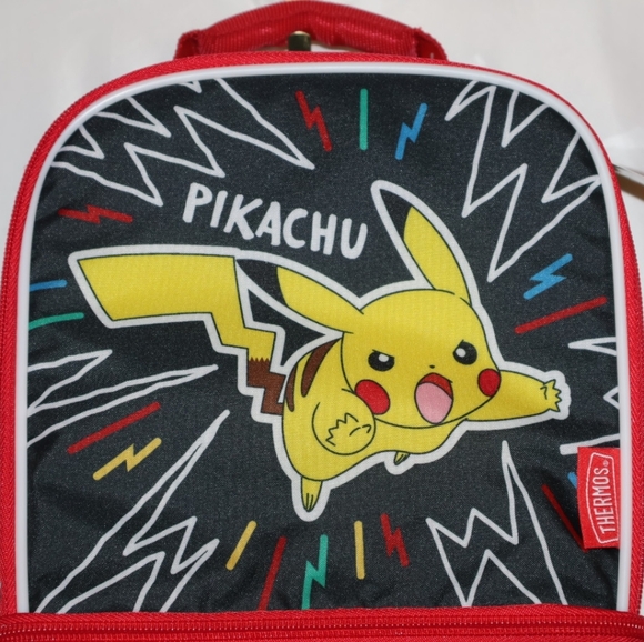 Pokémon Pikachu Thermos Dual Compartment Insulated Lunch Bag. New. - Picture 2 of 16